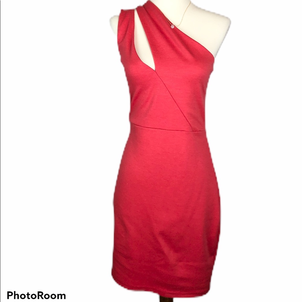 🚫 SOLD | ASOS Coral One Shoulder Dress Size 2